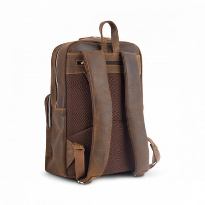 Plover Sheffield Laptop-Rucksack 15,6" dunkelbrauner Laptop-Rucksack