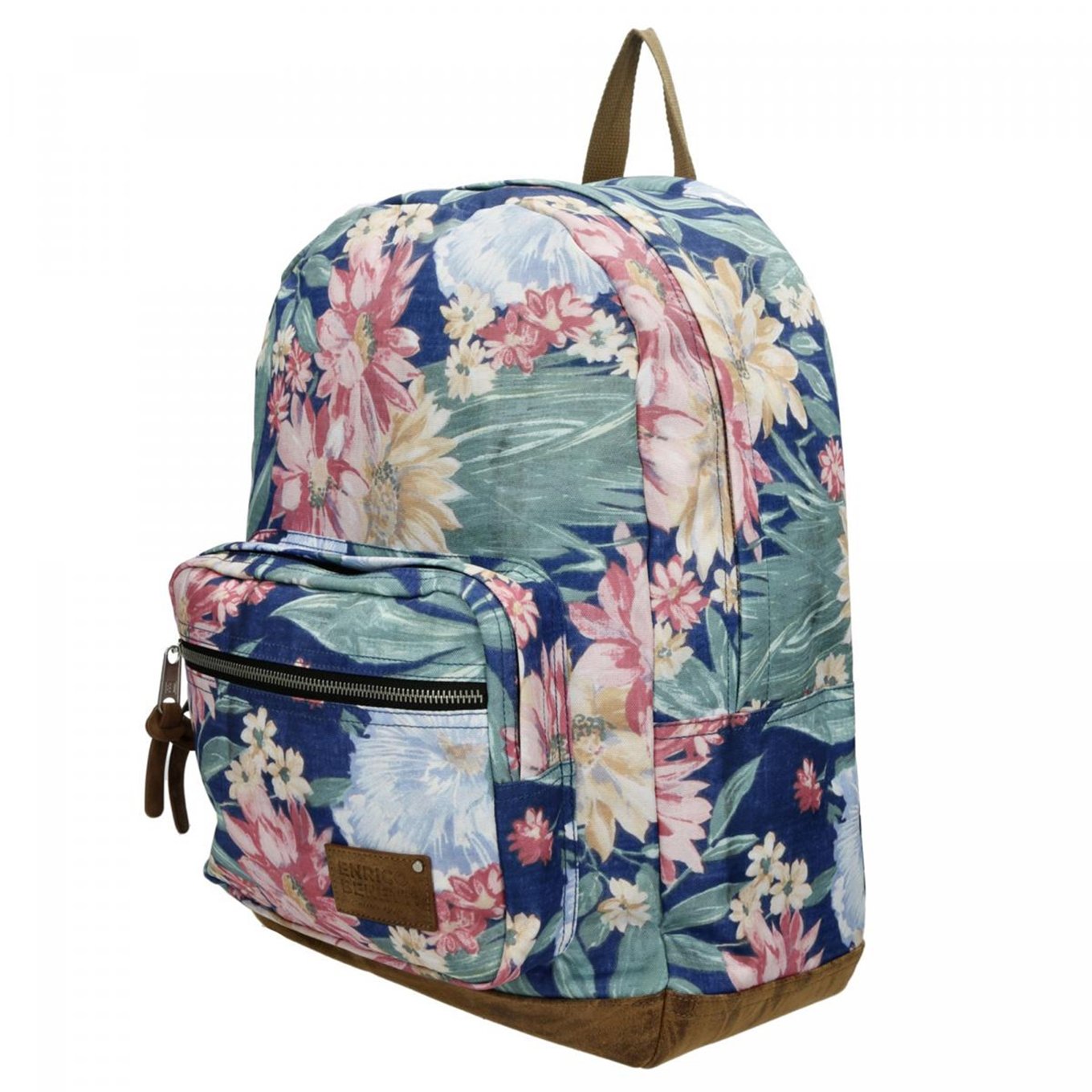 Enrico Benetti Santiago Laptop Rugzak 15" donkerblauw bloemen