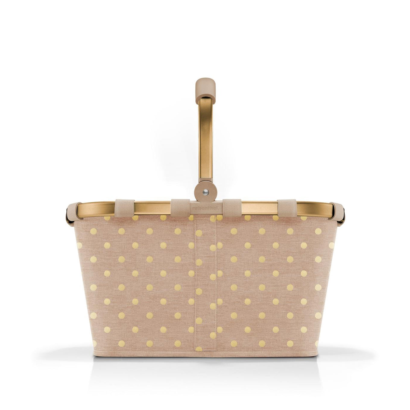 Reisenthel Shopping Carrybag frame metallic dots coffee