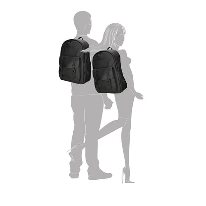 Enrico Benetti Glasgow Laptop Rucksack 15" schwarzer Rucksack