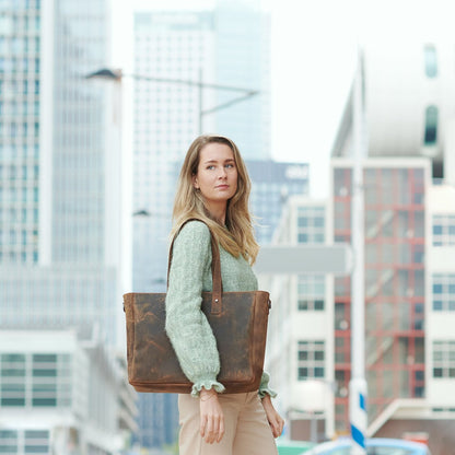 Plover Retro Hopper Shopper 15.6" brown