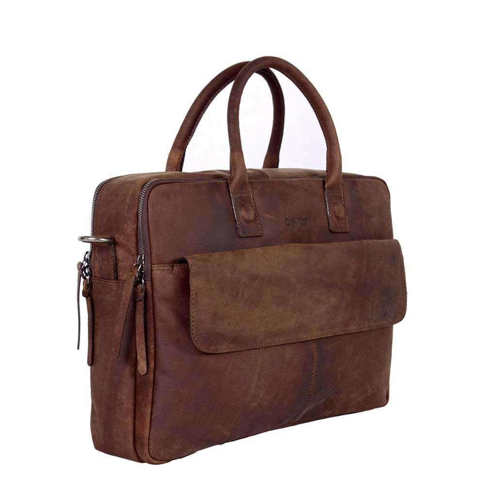 DSTRCT Wall Street Workingbag 17" brown