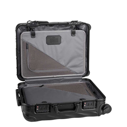 Tumi 19-Grad-Aluminium-Continental-Handgepäck-Hartschalenkoffer in Mattschwarz