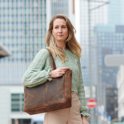Plover Retro Hopper Shopper 15.6" brown