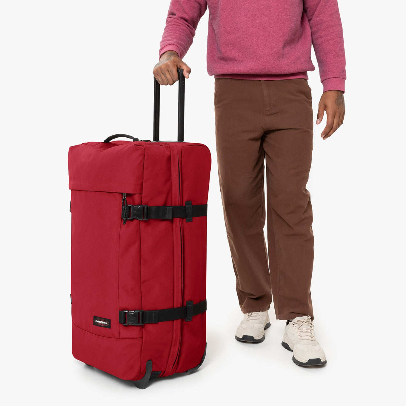 Eastpak Tranverz L beet burgundy Trolley-Reisetasche