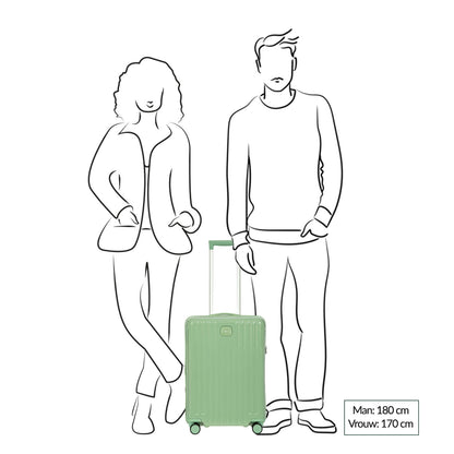 Bric's Positano Cabin Trolley 55 sea green