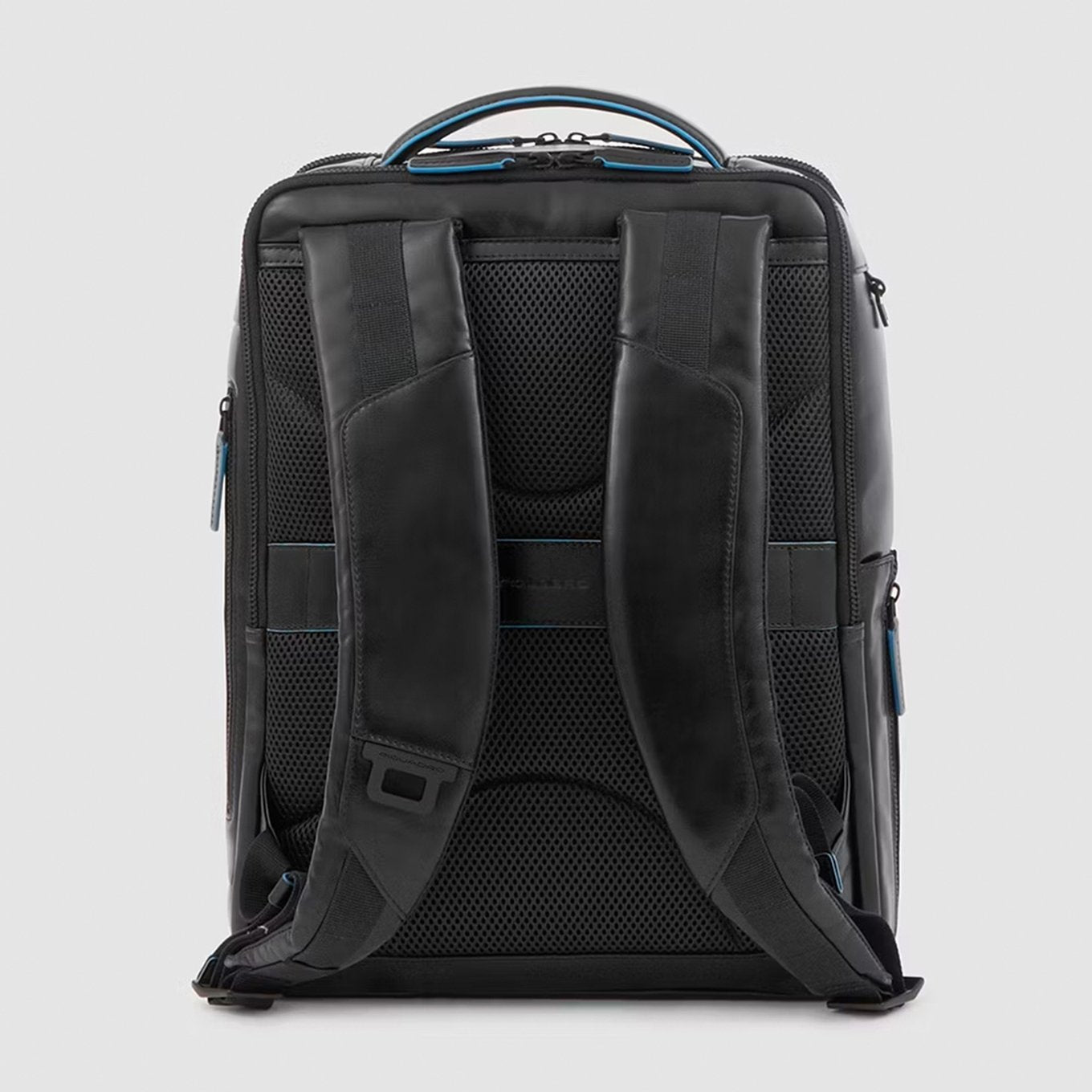 Piquadro Blue Square Computer Backpack Plain With iPad Pro black