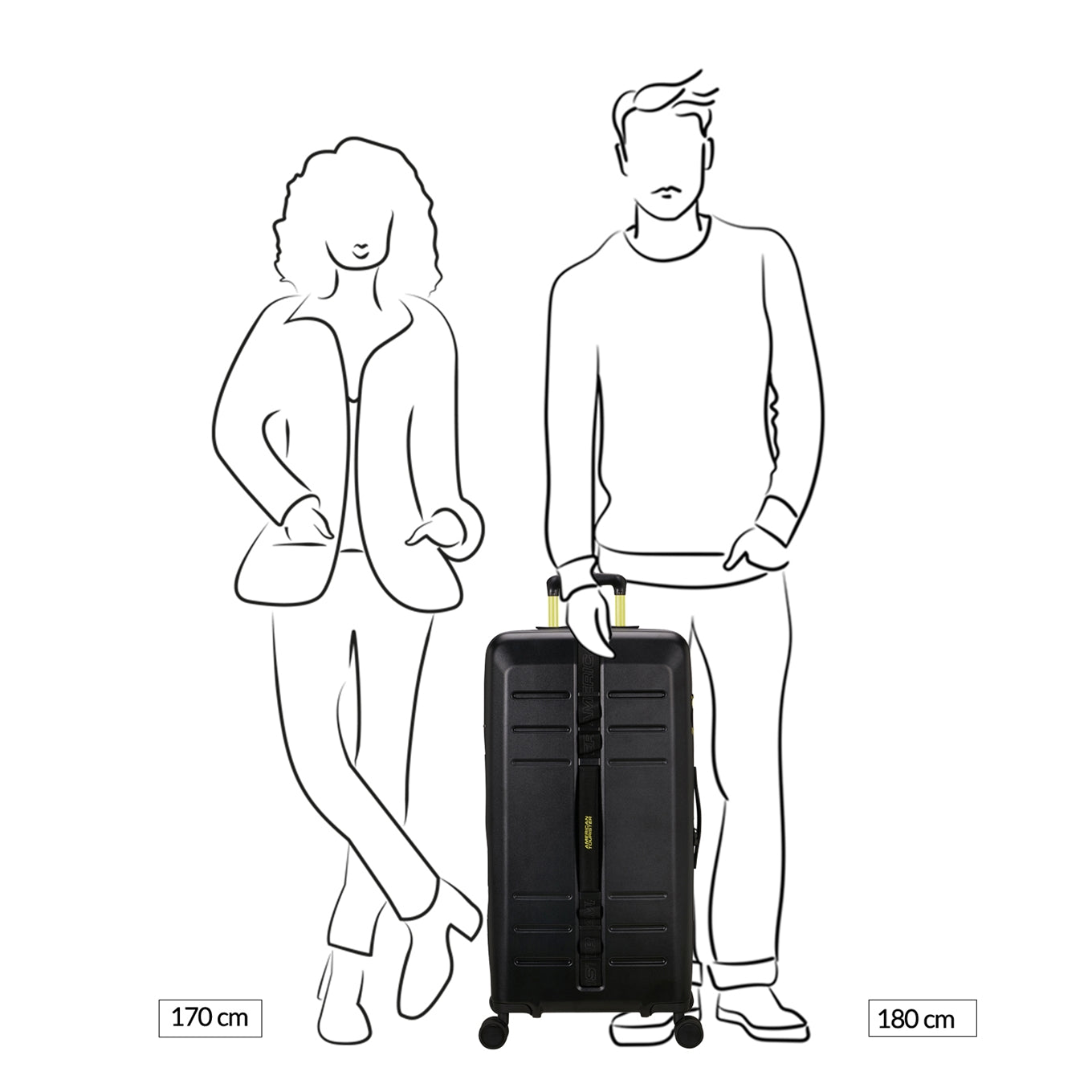 American Tourister Trailon Trunk 80/30 TSA beige Hard Suitcase