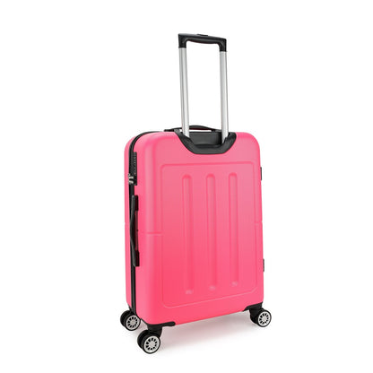 Dezenter Neon-Fix Trolley 66 rosa Hartschalenkoffer