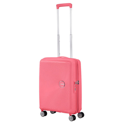 American Tourister Soundbox Spinner 55 Erweiterbarer, sonnengeküsster Koralle-Hartschalenkoffer