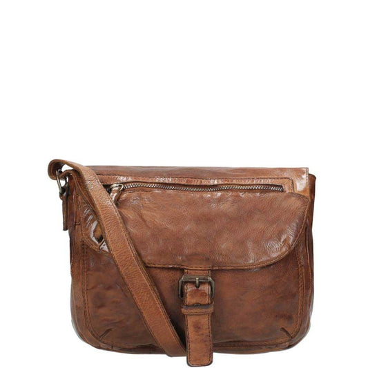Bear Design Cow Lavato Umhängetasche cognac2 Damentasche