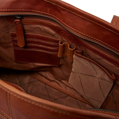 The Chesterfield Brand Monza Shopper cognac