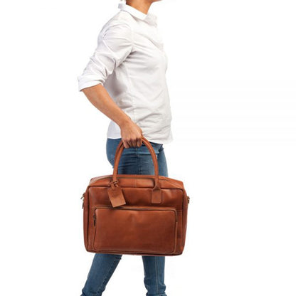 Burkely Vintage Mitch Worker 15" Cognac