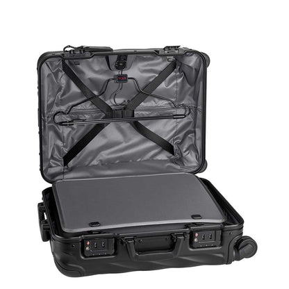 Tumi 19-Grad-Aluminium-Continental-Handgepäck-Hartschalenkoffer in Mattschwarz