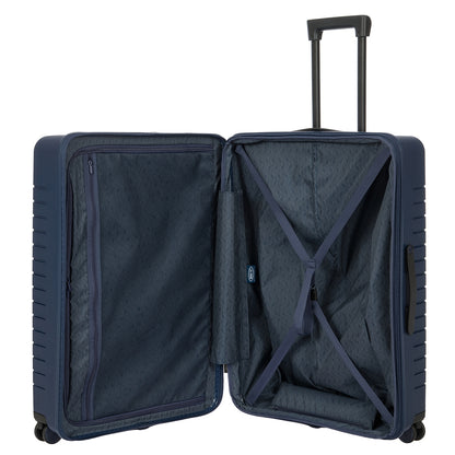 Bric's Ulisse Trolley Erweiterbarer großer ozeanblauer Hartschalenkoffer