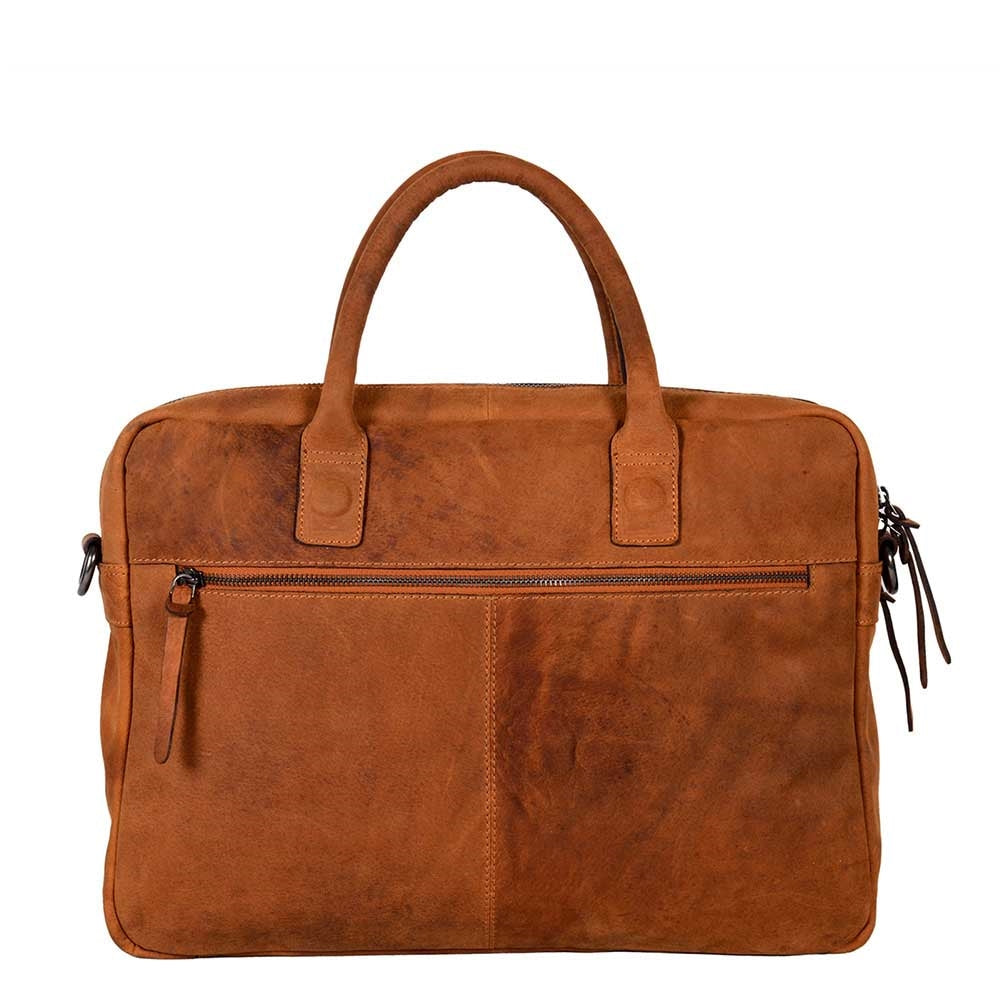 DSTRCT Wall Street Workingbag 15.6" cognac