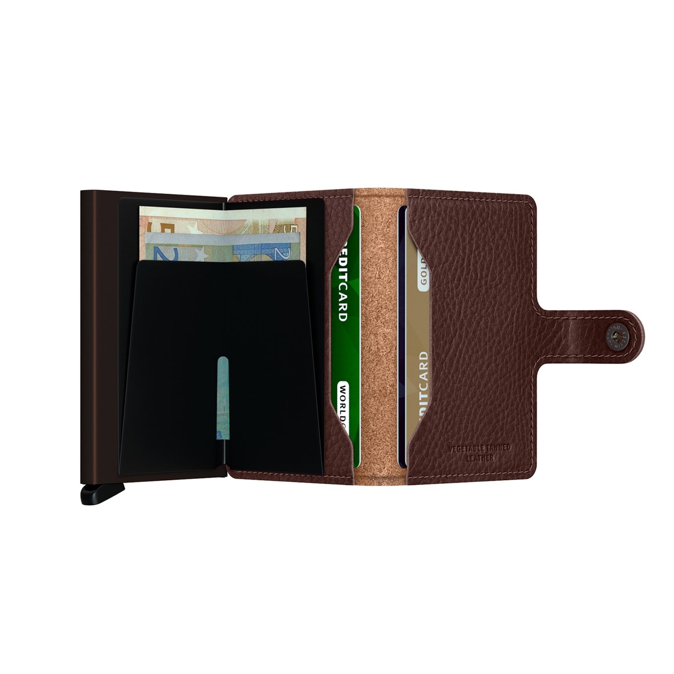 Secrid Miniwallet Portemonnee Veg espresso-brown