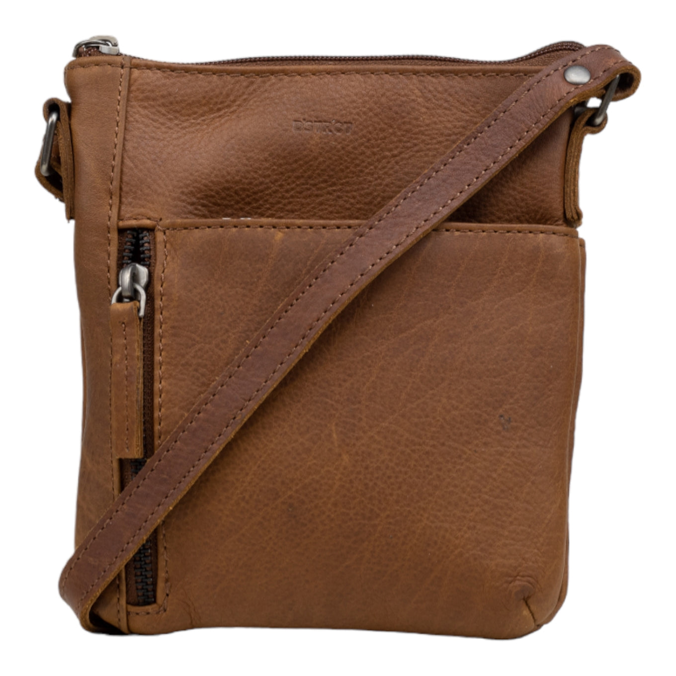 DSTRCT Preston Park Shoulder Bag/ Telephone Bag cognac