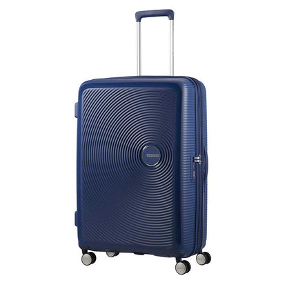 American Tourister Soundbox Spinner 77 Erweiterbares Hartschalenetui in Mitternachtsblau