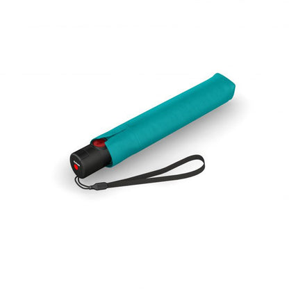 Knirps U.200 Ultra Light Duomatic Paraplu UV Protection turquoise with black coating