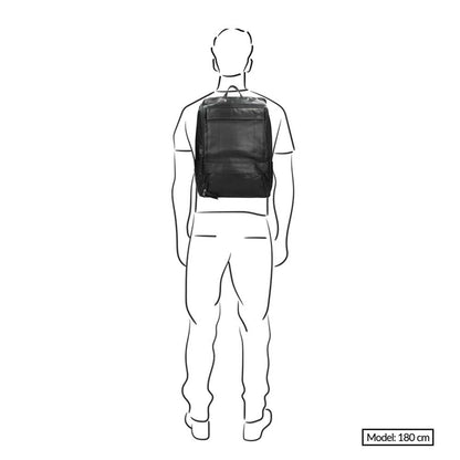 Der Chesterfield Brand Rich Laptop Backpack schwarzer Rucksack