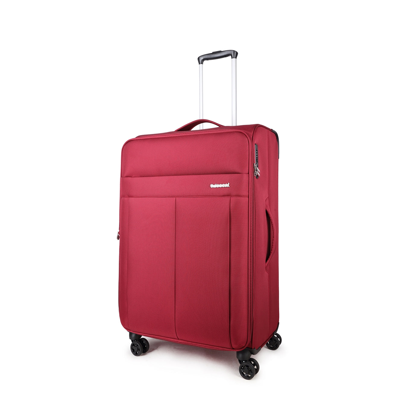 Dezenter D-Upright Trolley 76 roter Weichkoffer