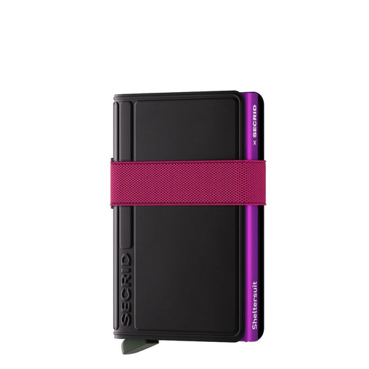 Secrid x Sheltersuit Bandwallet TPU schwarz-fuchsia Damenbrieftasche