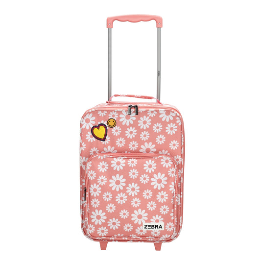 Zebra Trends Trolley Adventure Blumenrosa Weicher Koffer