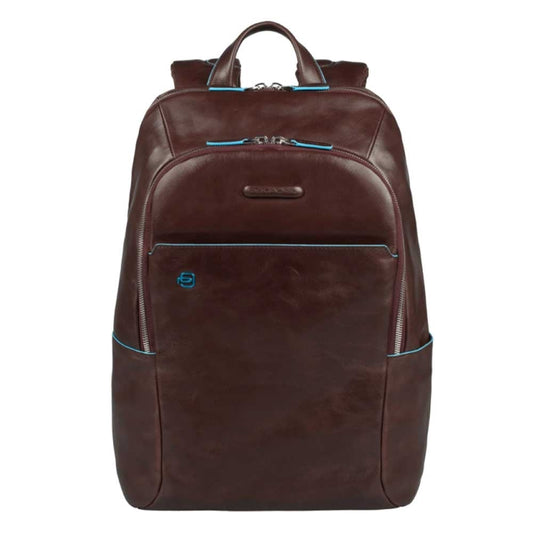 Piquadro Blue Square Backpack mahogany