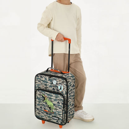 Zebra Trends Trolley Adventure dino grün Weicher Koffer