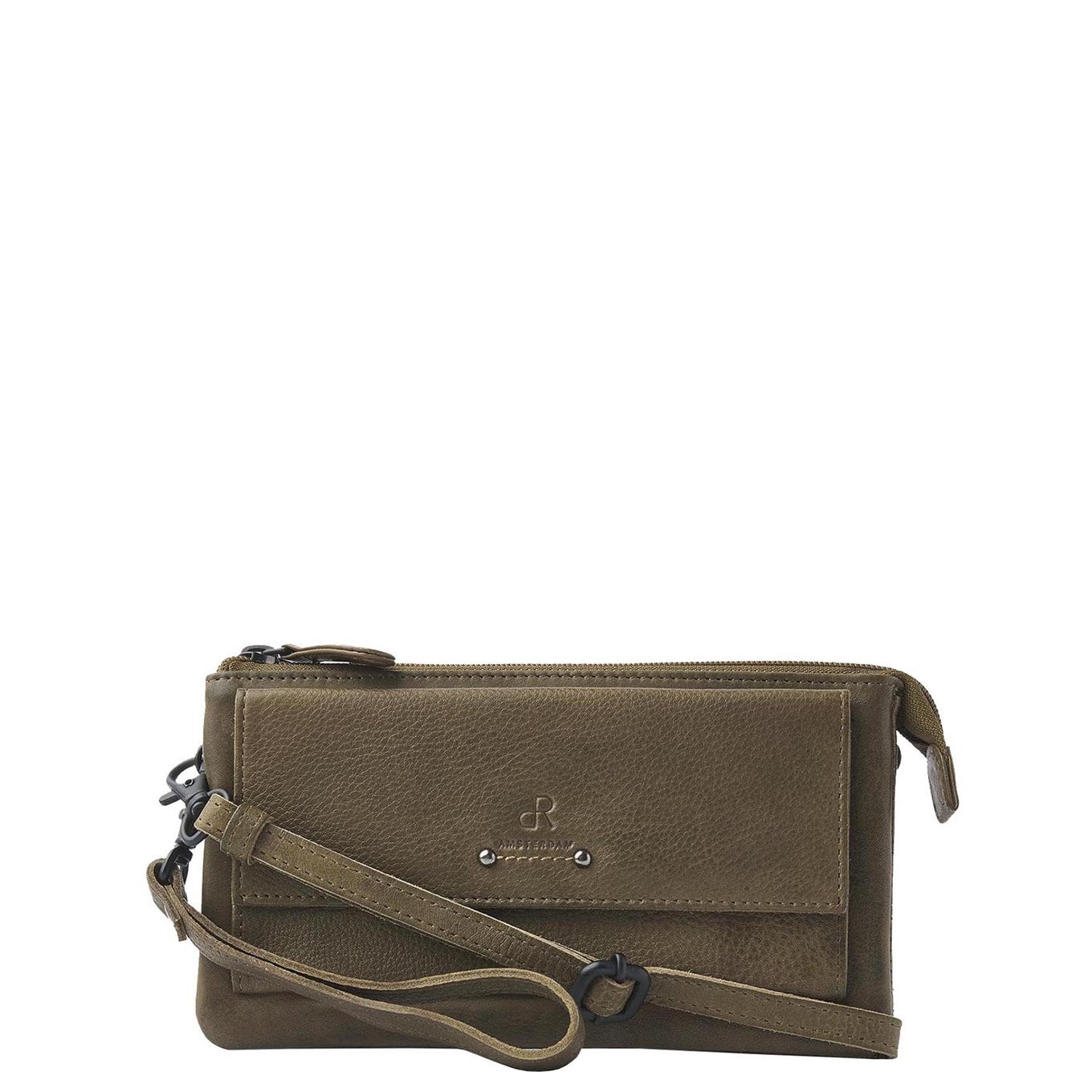 dR Amsterdam Tampa Schoudertas / Clutch olive