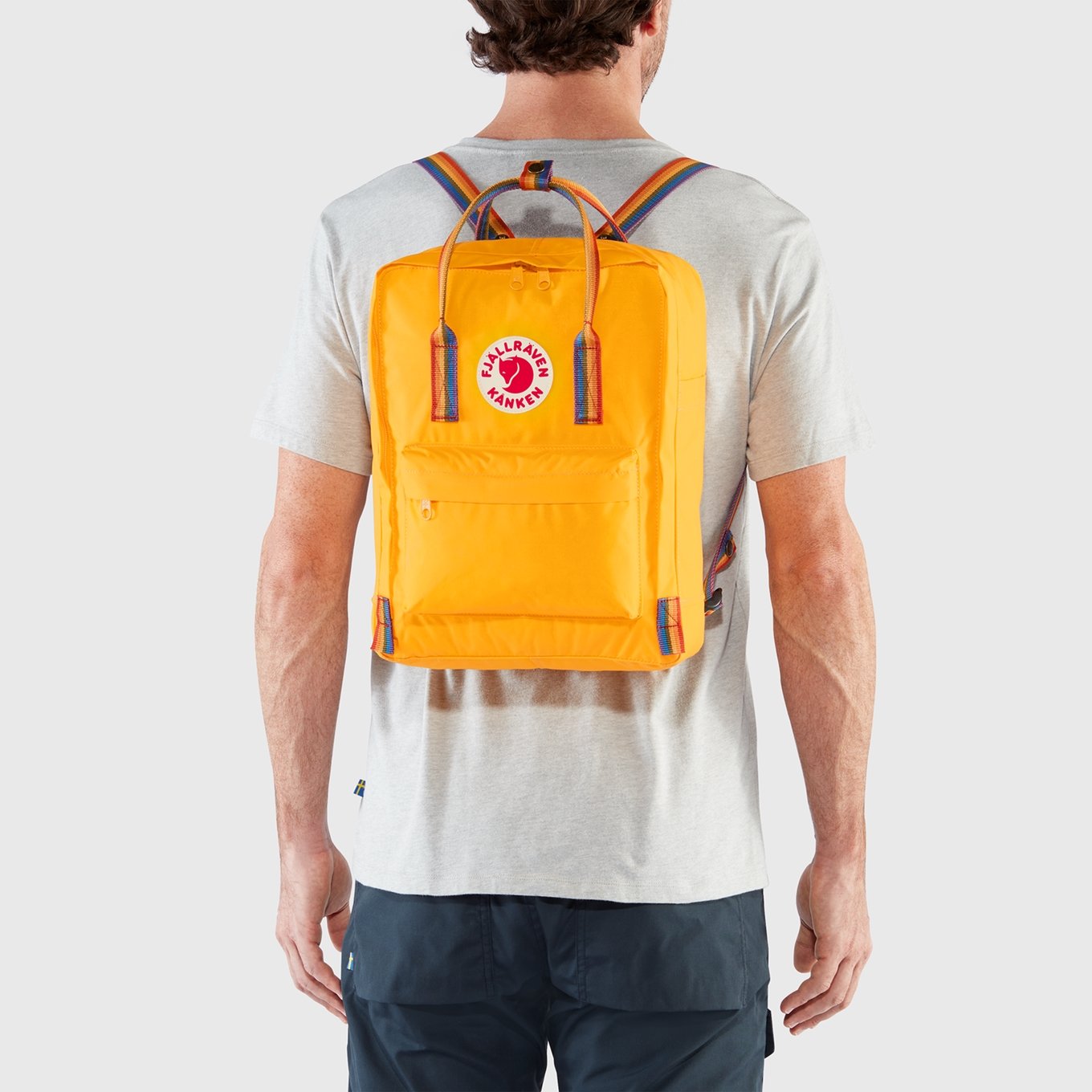 Fjallraven Kanken Rainbow light oak-rainbow pattern