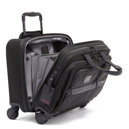 Tumi Alpha DLX Laptoptasche mit Rollen, schwarz, weicher Koffer