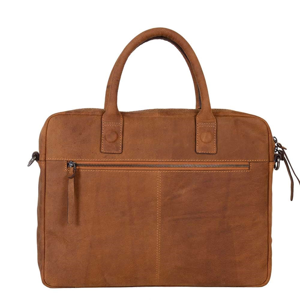 DSTRCT Wall Street Laptopbag 14" cognac