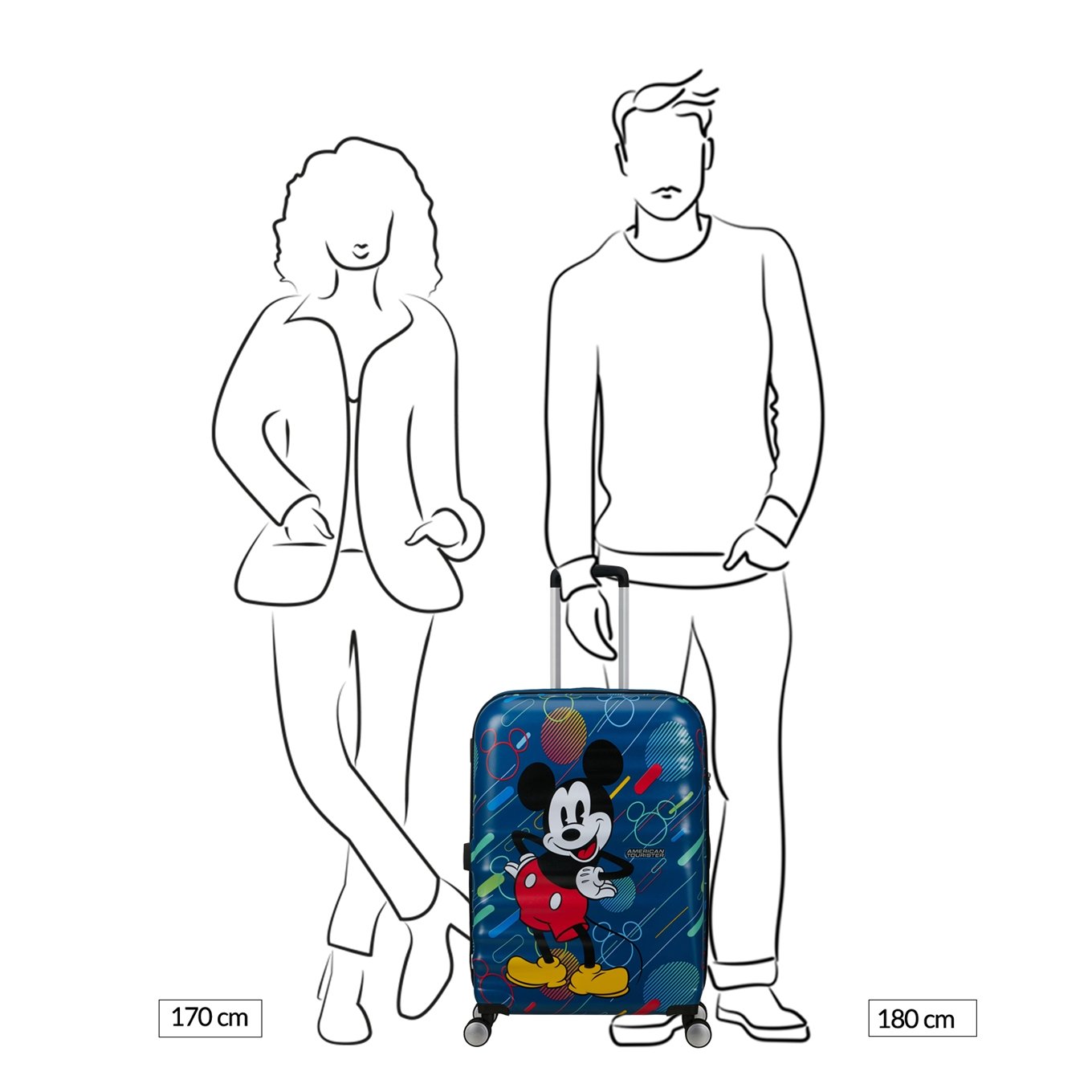 American Tourister Wavebreaker Disney Spinner 67/24 TSA mickey future pop Hard Case