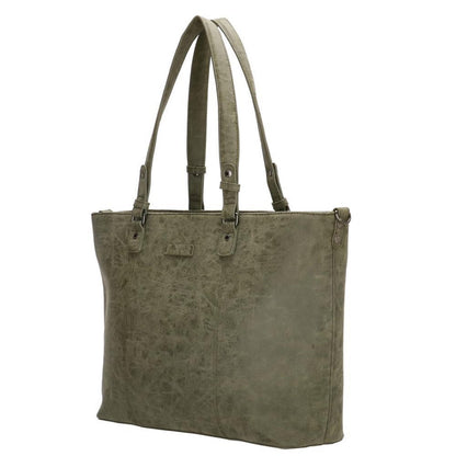 Enrico Benetti Kate 15'' Laptop Shoulderbag olijfgroen