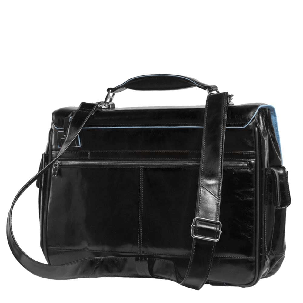 Piquadro Blue Square Computer Briefcase black