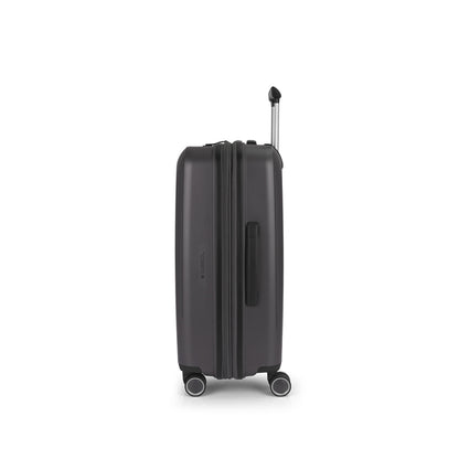Gabol Brooklyn Medium Trolley Erweiterbarer grauer Hartschalenkoffer