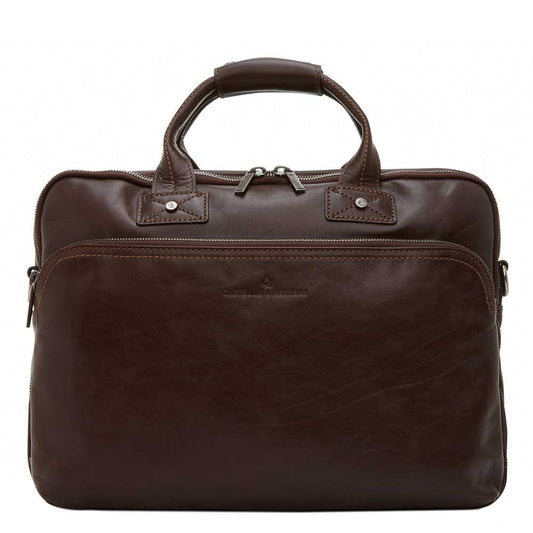 Castelijn & Beerens Firenze Business Laptoptas 15.6" 3 vaks mokka