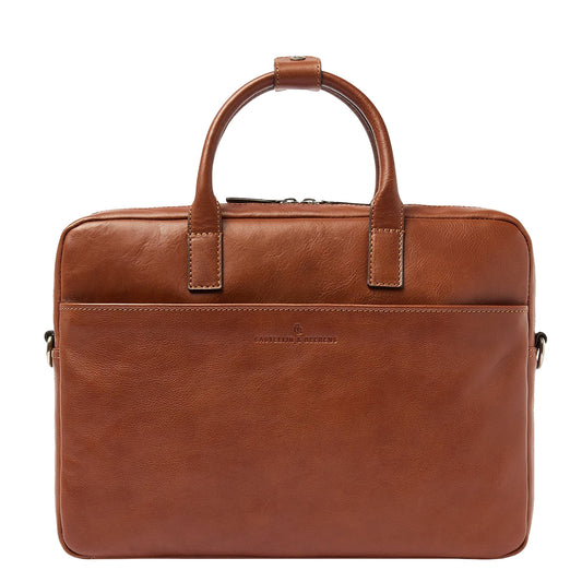 Castelijn & Beerens Laptop Shoulderbag 15.6" light brown