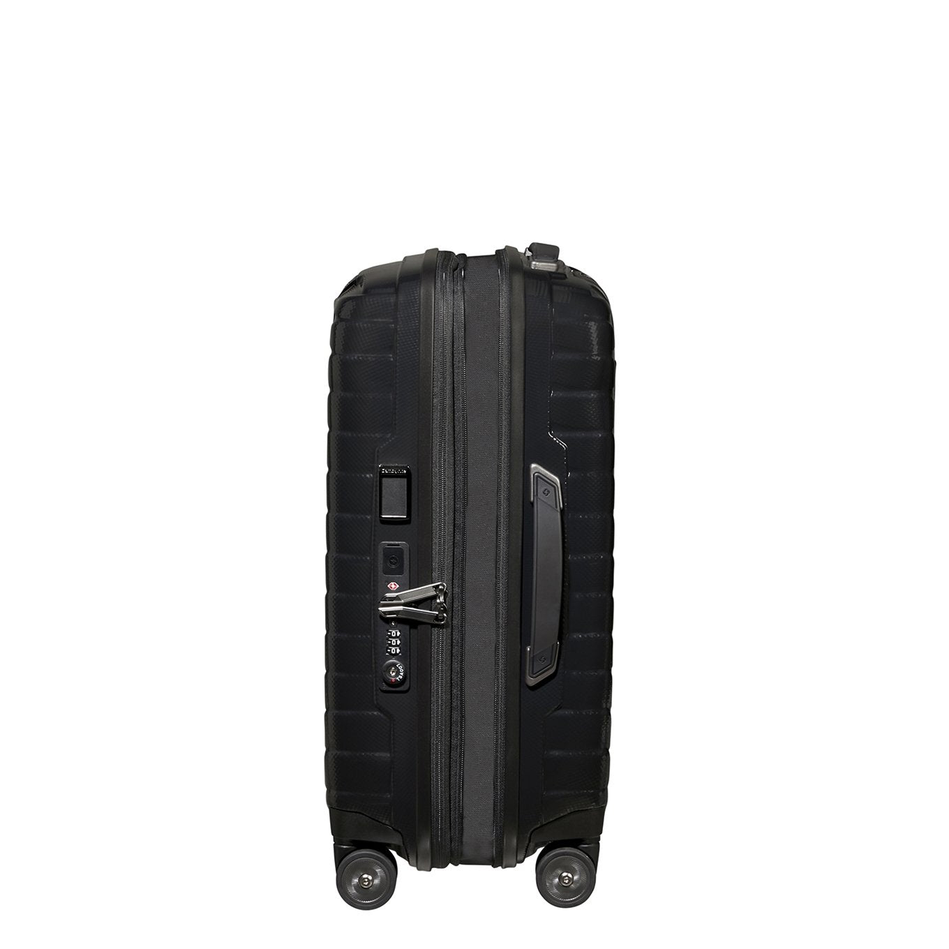 Samsonite Proxis Spinner 55/35 erweiterbares schwarzes Hartschalenetui