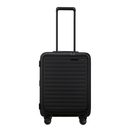 Samsonite Restackd Spinner 55 EXP Easy Access schwarzes Hartschalenetui