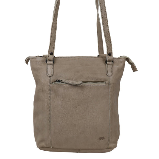 Bear Design Sandy Schulter-/Rucksack Silber Nerz Damentasche