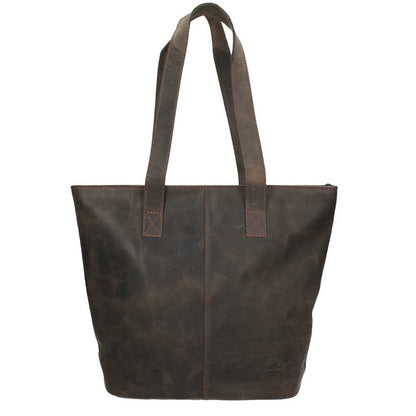 Bear Design Dark Nature Shopper braune Damentasche