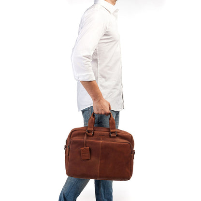 Burkely Antique Avery Workbag 15.6" cognac