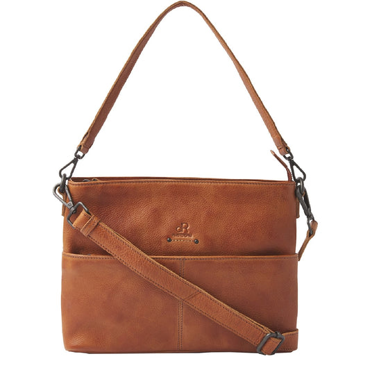 dR Amsterdam Tampa Hand-/Schultertasche Kamel Damentasche