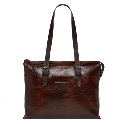 Castelijn &amp; Beerens Rien Laptop-Umhängetasche 15,4'' RFID Cognac