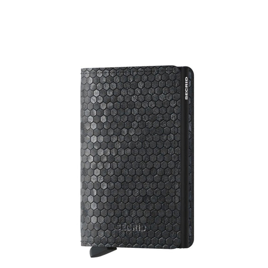 Secrid Slimwallet Hexagon schwarze Damenbrieftasche