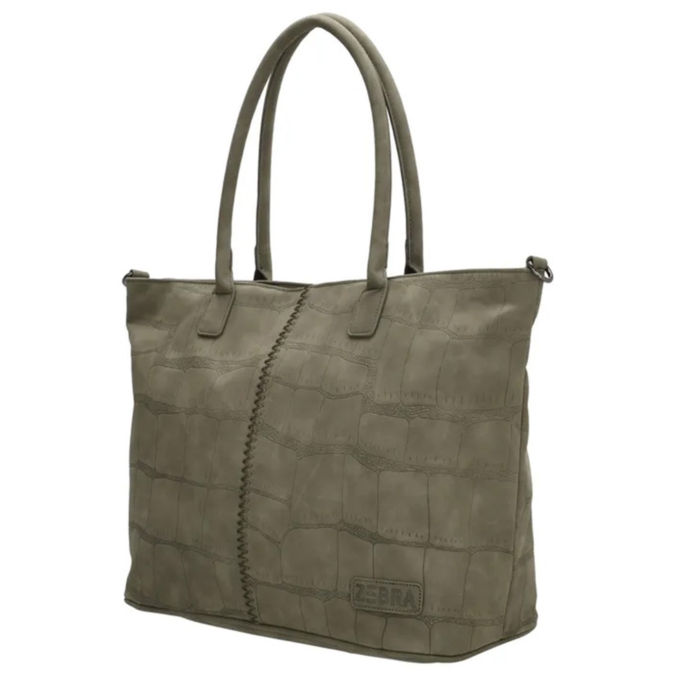 Zebra Trends Mirjam Shopper olijfgroen