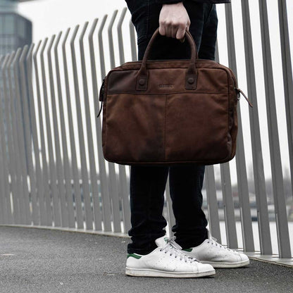 DSTRCT Wall Street Workingbag 15,6" Cognac